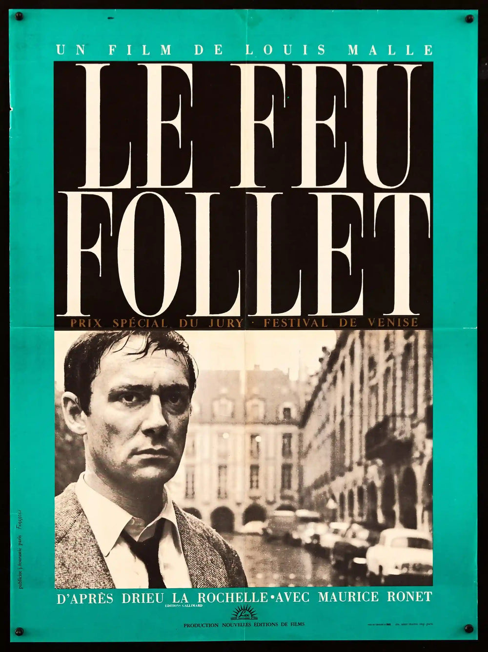 Le Feu Follet (The Fire Within) Original Vintage Movie Poster