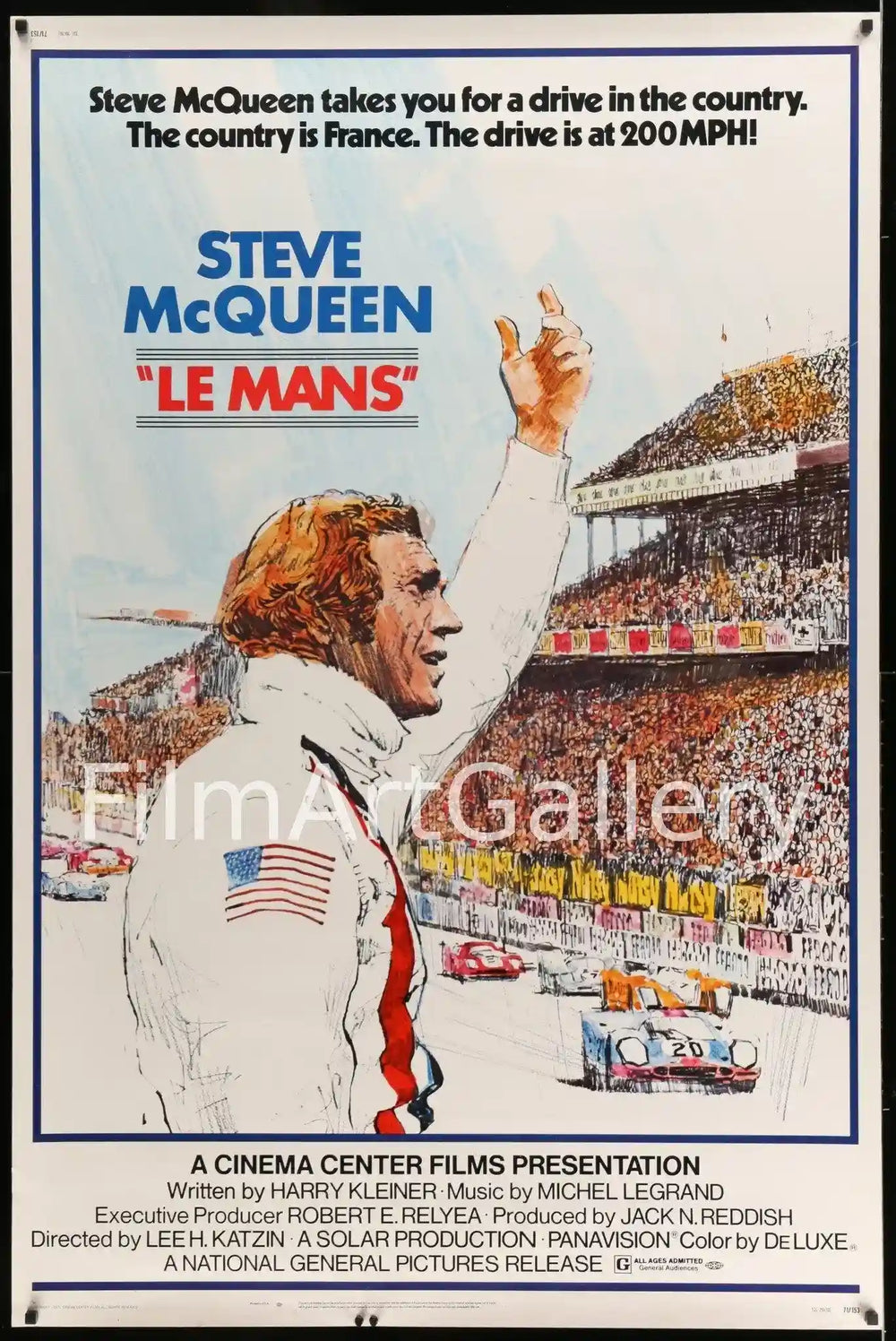 Le Mans Original Vintage Movie Poster