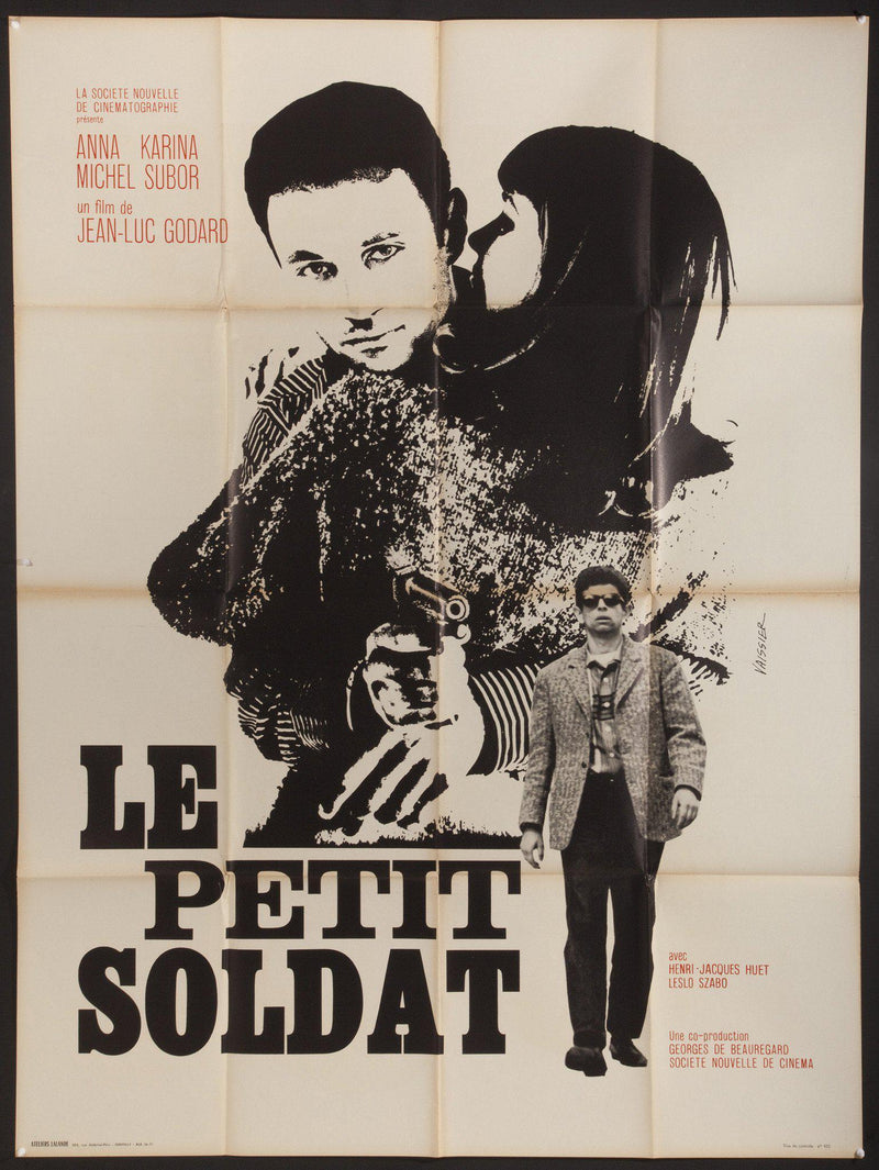 Le Petit Soldat French 1 panel (47x63) Original Vintage Movie Poster