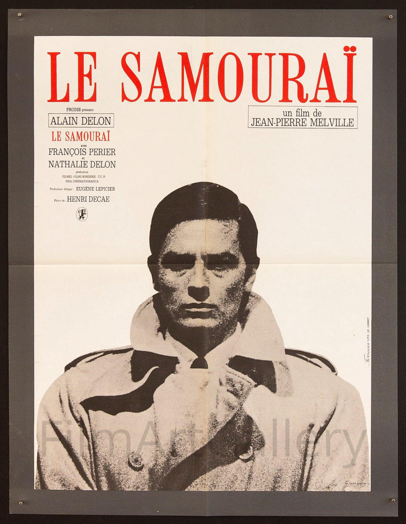 Le Samourai French small (23x32) Original Vintage Movie Poster