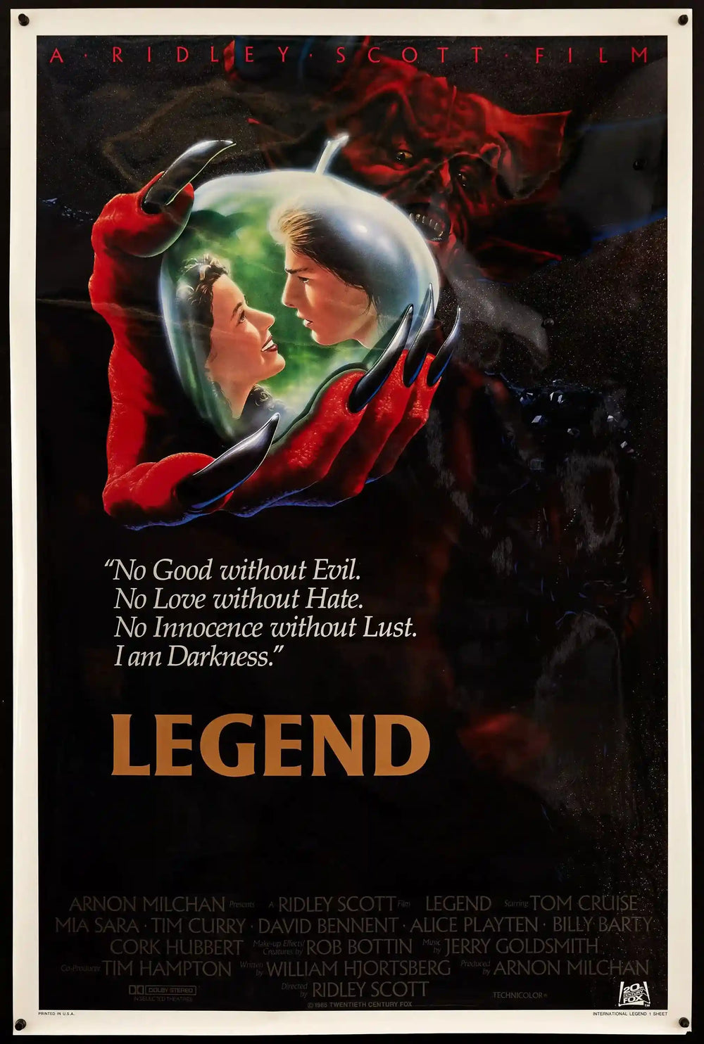 Legend Original Vintage Movie Poster