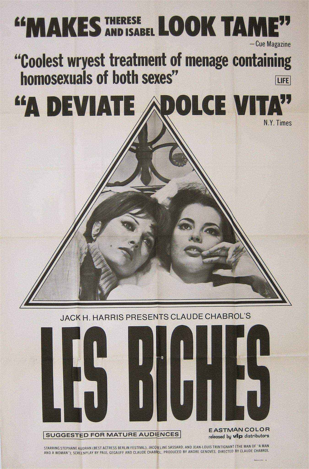 Les Biches Original Vintage Movie Poster