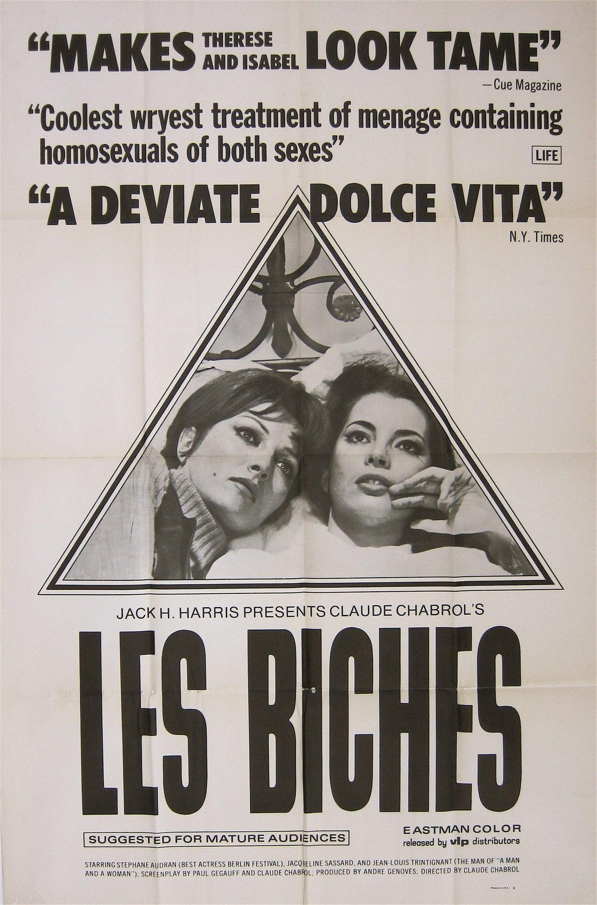 Les Biches Original Vintage Movie Poster