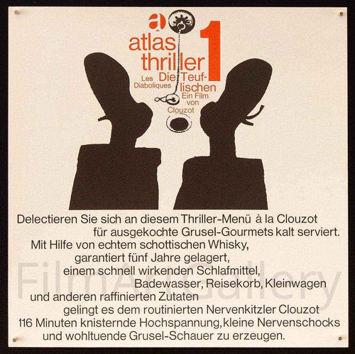 Les Diaboliques (Diabolique) Original Vintage Movie Poster