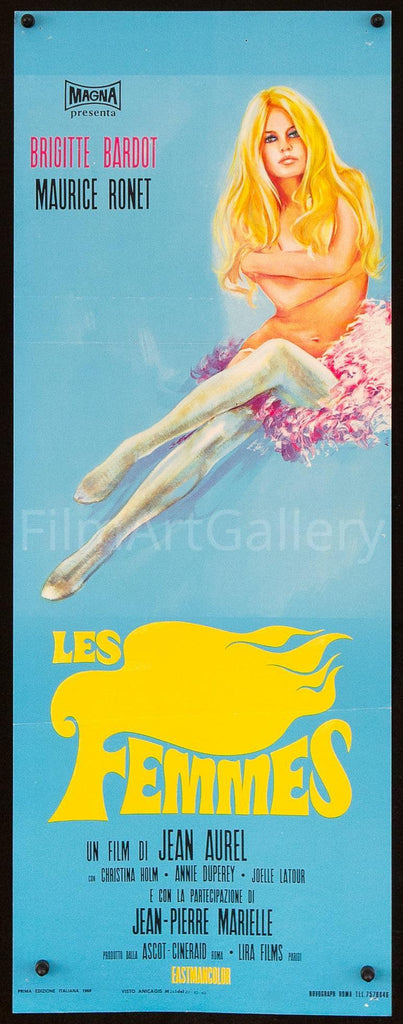 Les Femmes Italian Locandina (13x28) Original Vintage Movie Poster