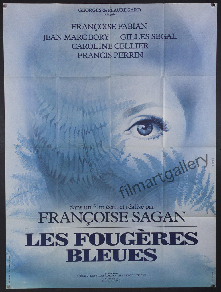 Les Fougeres Bleues Original Vintage Movie Poster