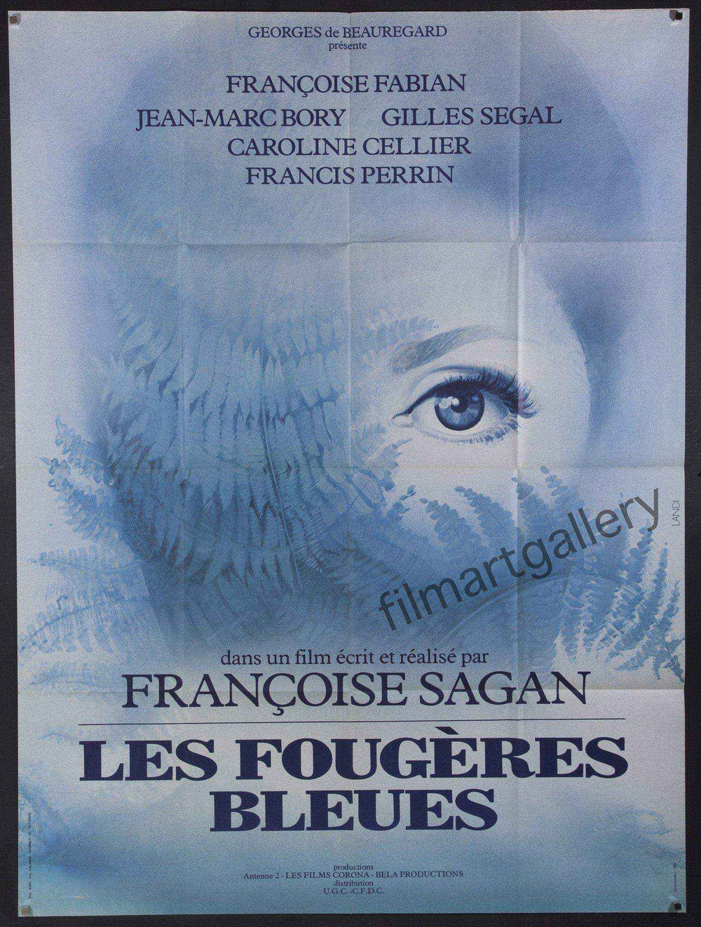 Les Fougeres Bleues Original Vintage Movie Poster