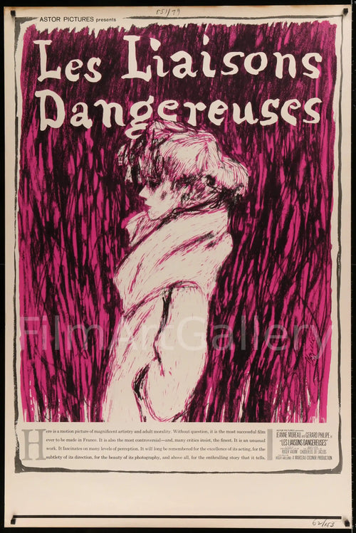 Les Liaisons Dangereuses (Dangerous Liaisons) Original Vintage Movie Poster
