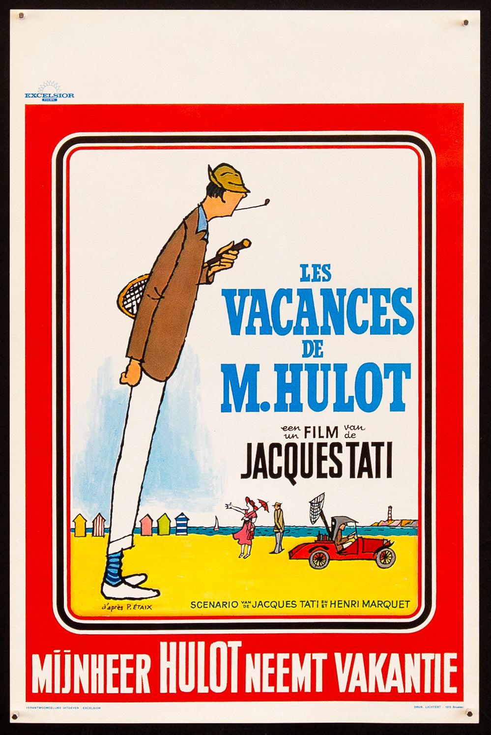 Les Vacances de Monsieur Hulot (Mr. Hulot&#39;s Holiday) Belgian (14x22) Original Vintage Movie Poster