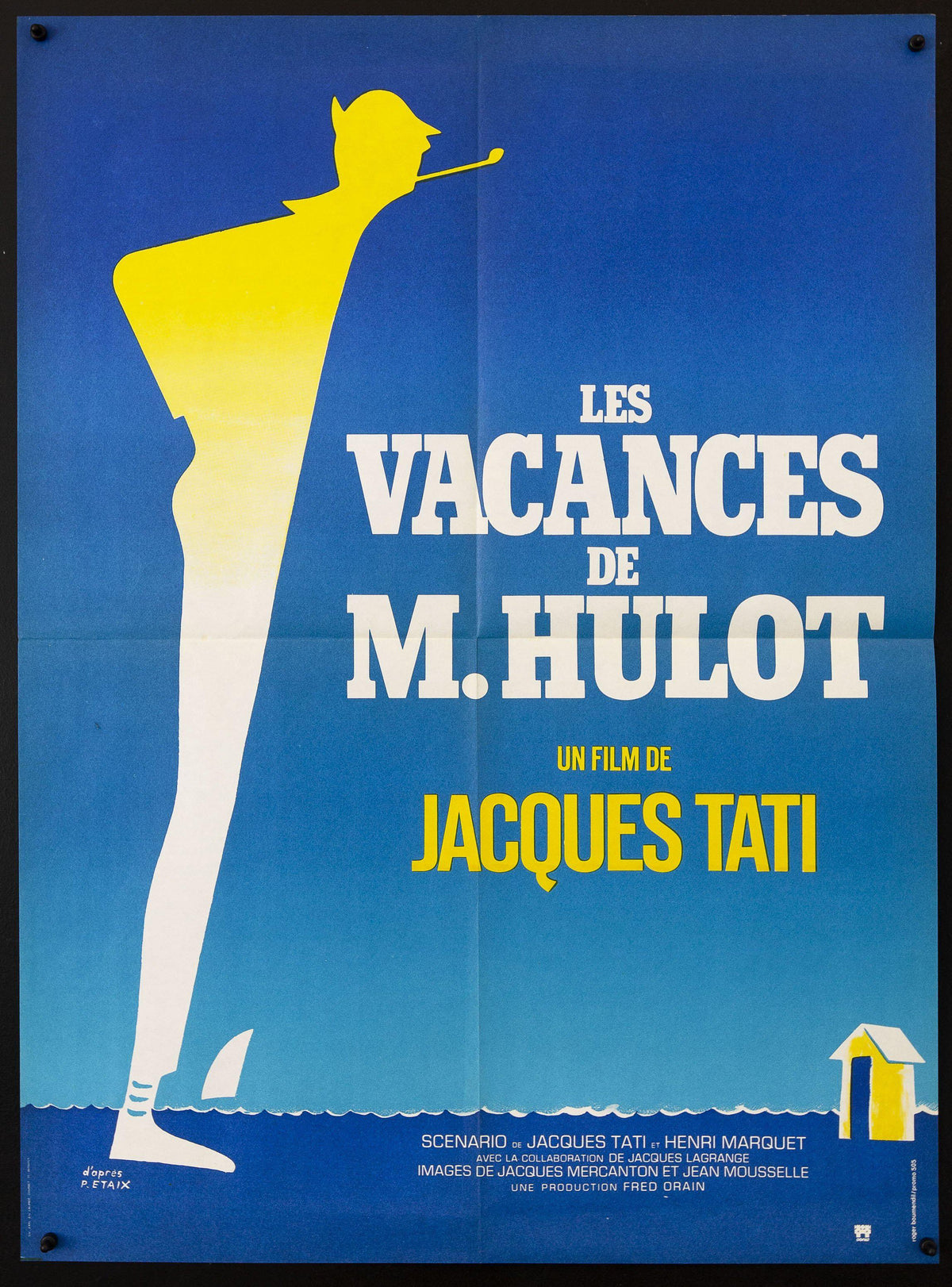 Les Vacances de Monsieur Hulot (Mr. Hulot&#39;s Holiday) French small (23x32) Original Vintage Movie Poster