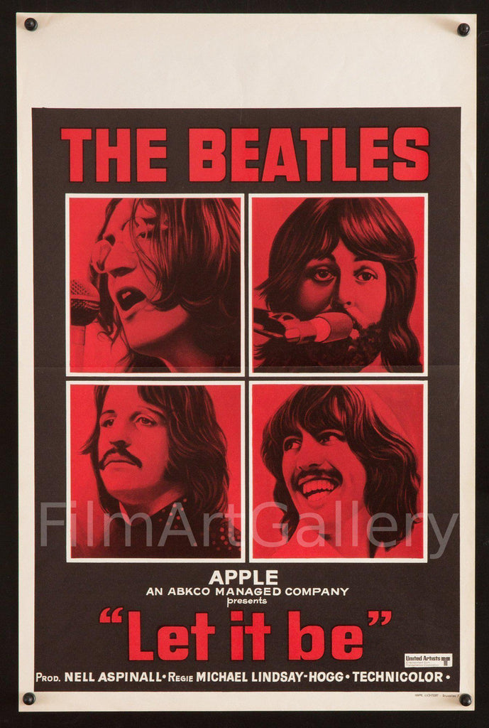 Let It Be Movie Poster 1970 Belgian (14x22)