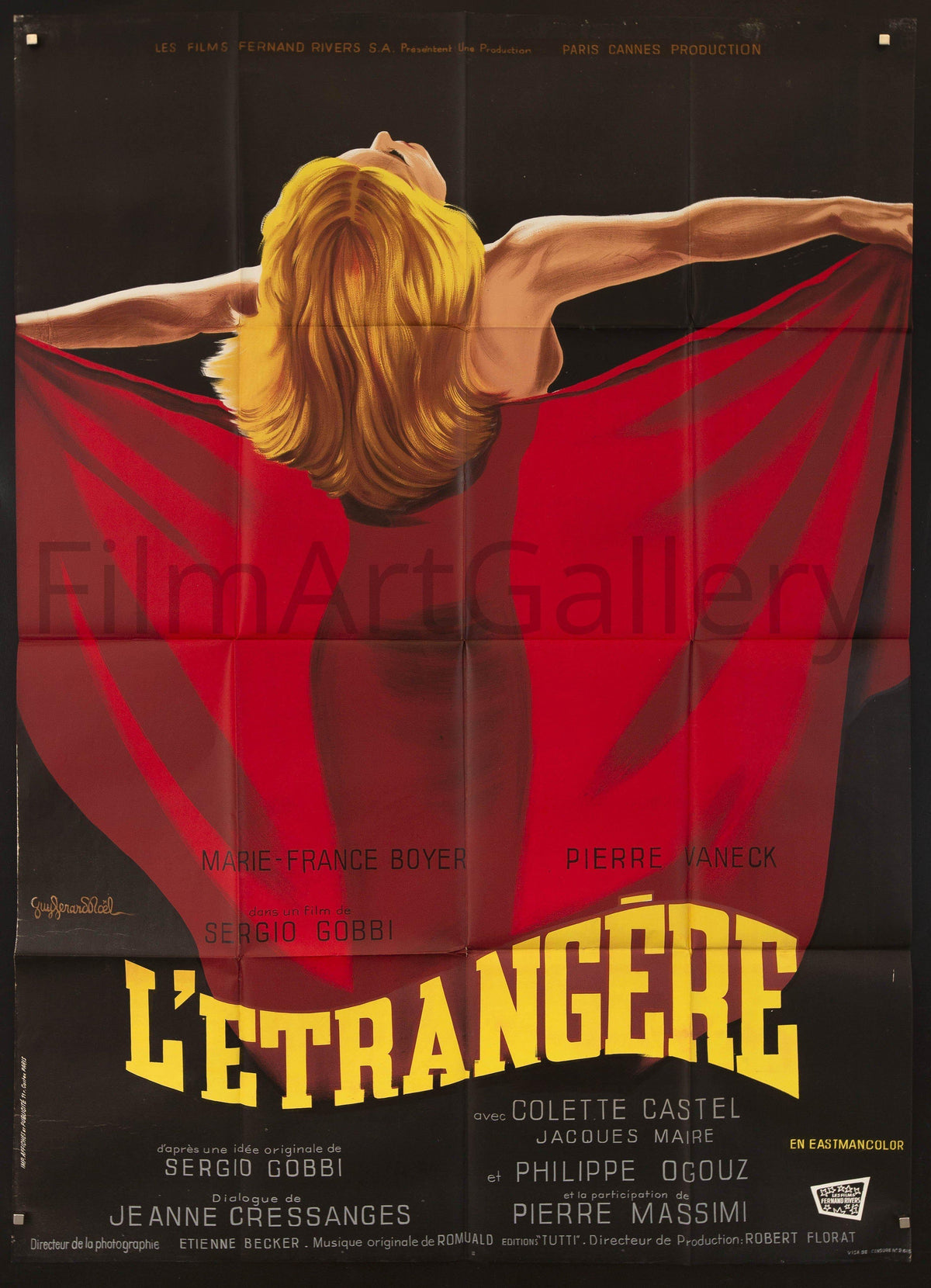 L&#39;etrangere (Sin with a Stranger) French 1 Panel (47x63) Original Vintage Movie Poster