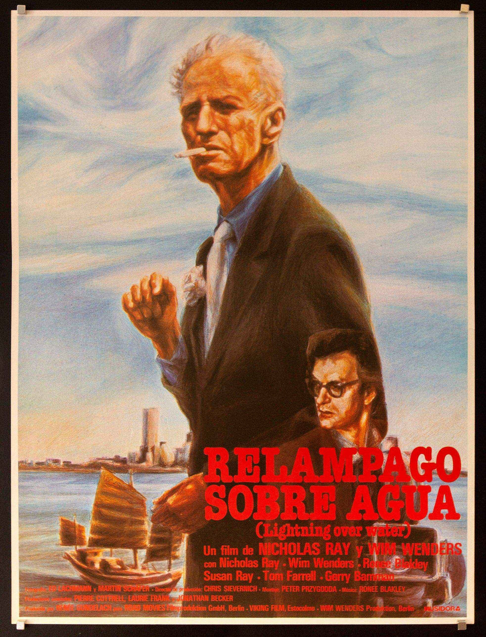 Lightning Over Water Original Vintage Movie Poster