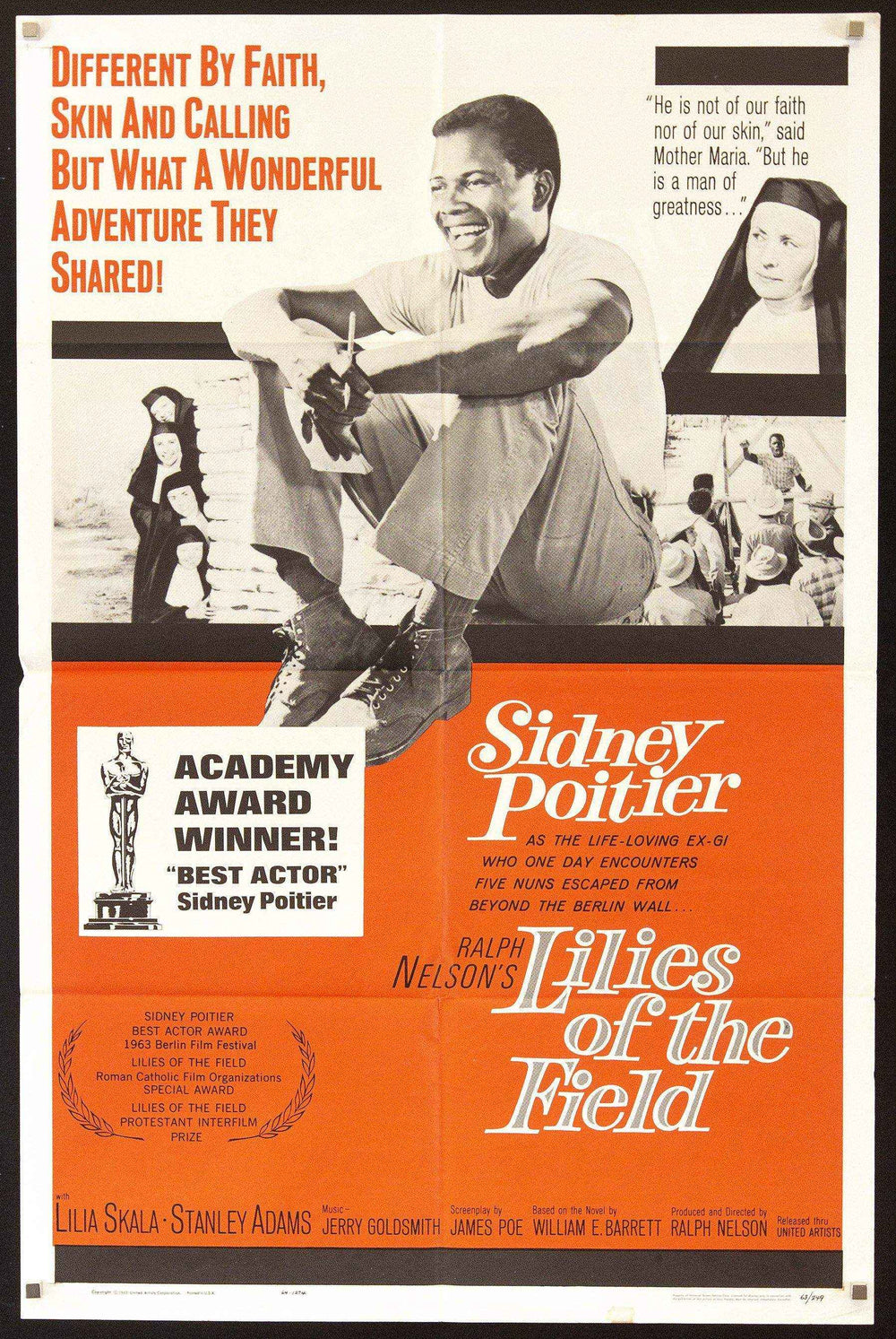 Lilies of the Field Original Vintage Movie Poster