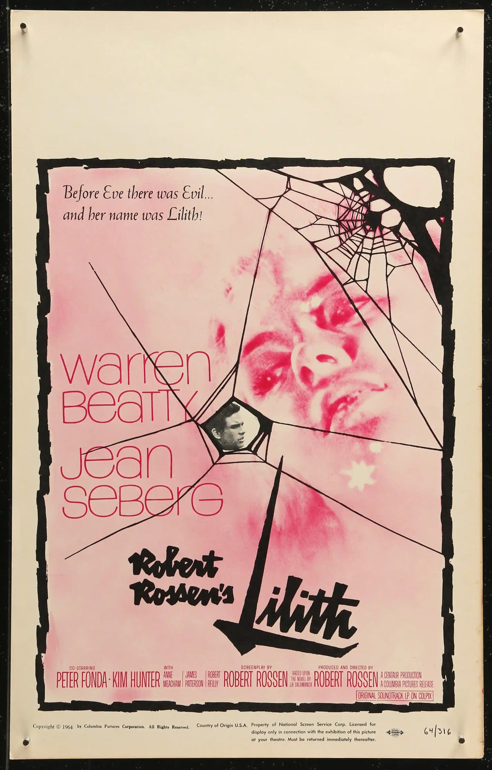 Lilith Original Vintage Movie Poster
