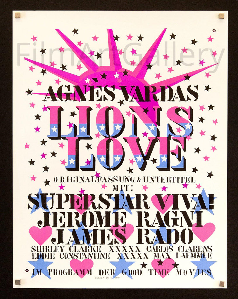 Lion's Love Original Vintage Movie Poster