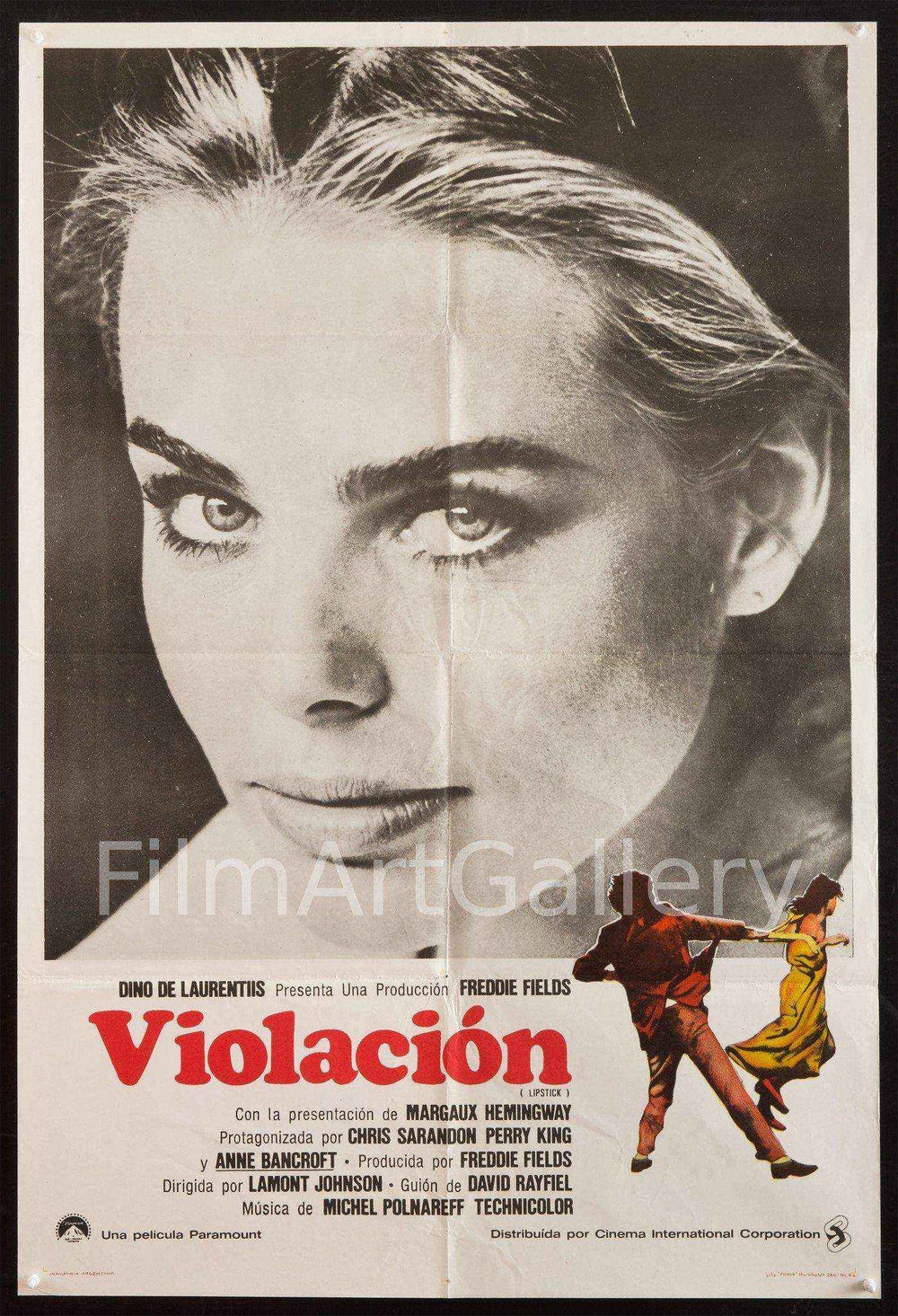 Lipstick Original Vintage Movie Poster