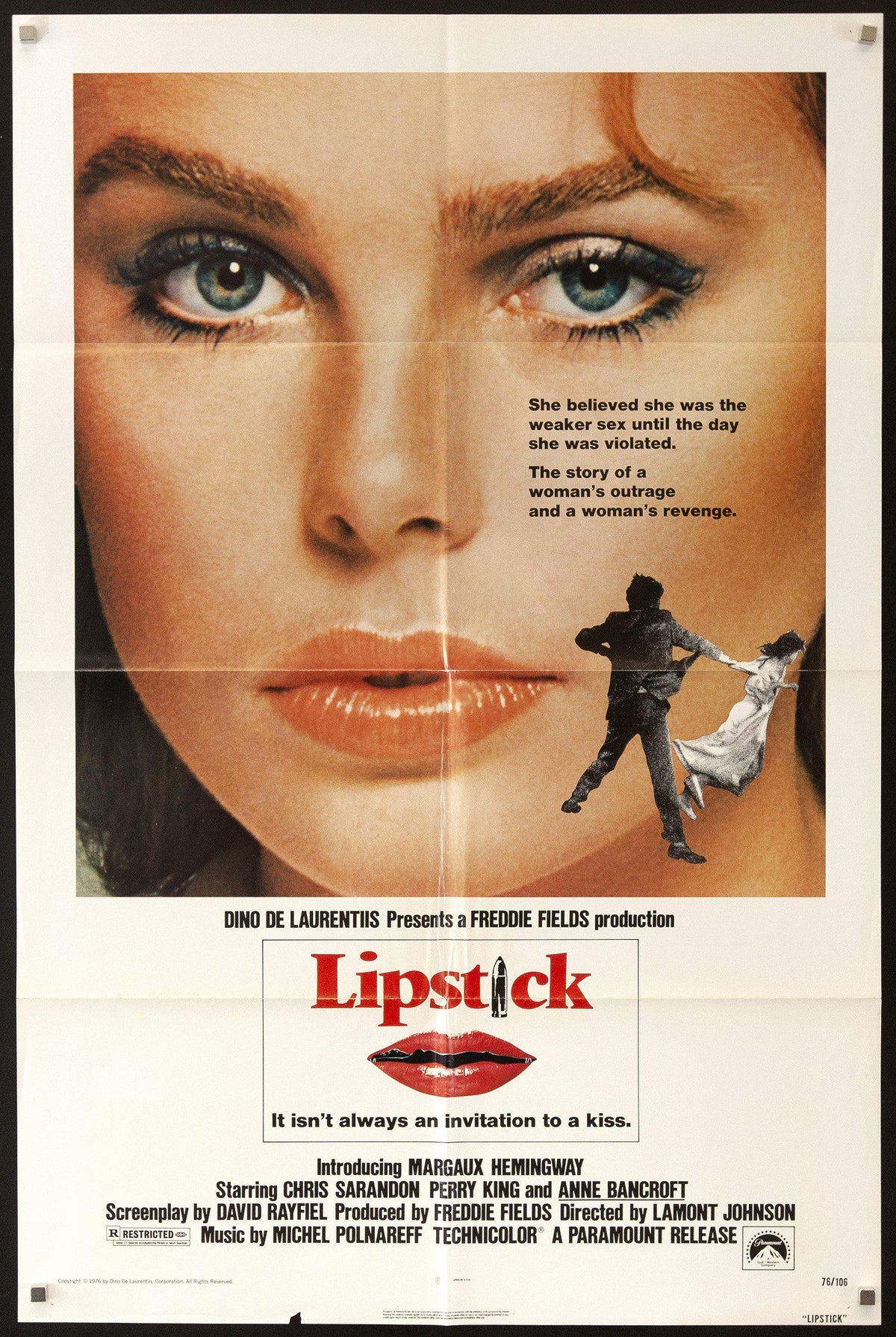 Lipstick Original Vintage Movie Poster