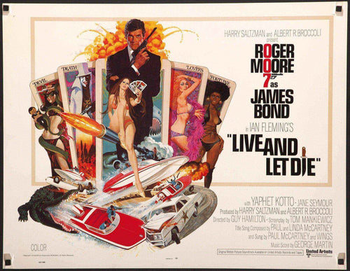 Live and Let Die Original Vintage Movie Poster