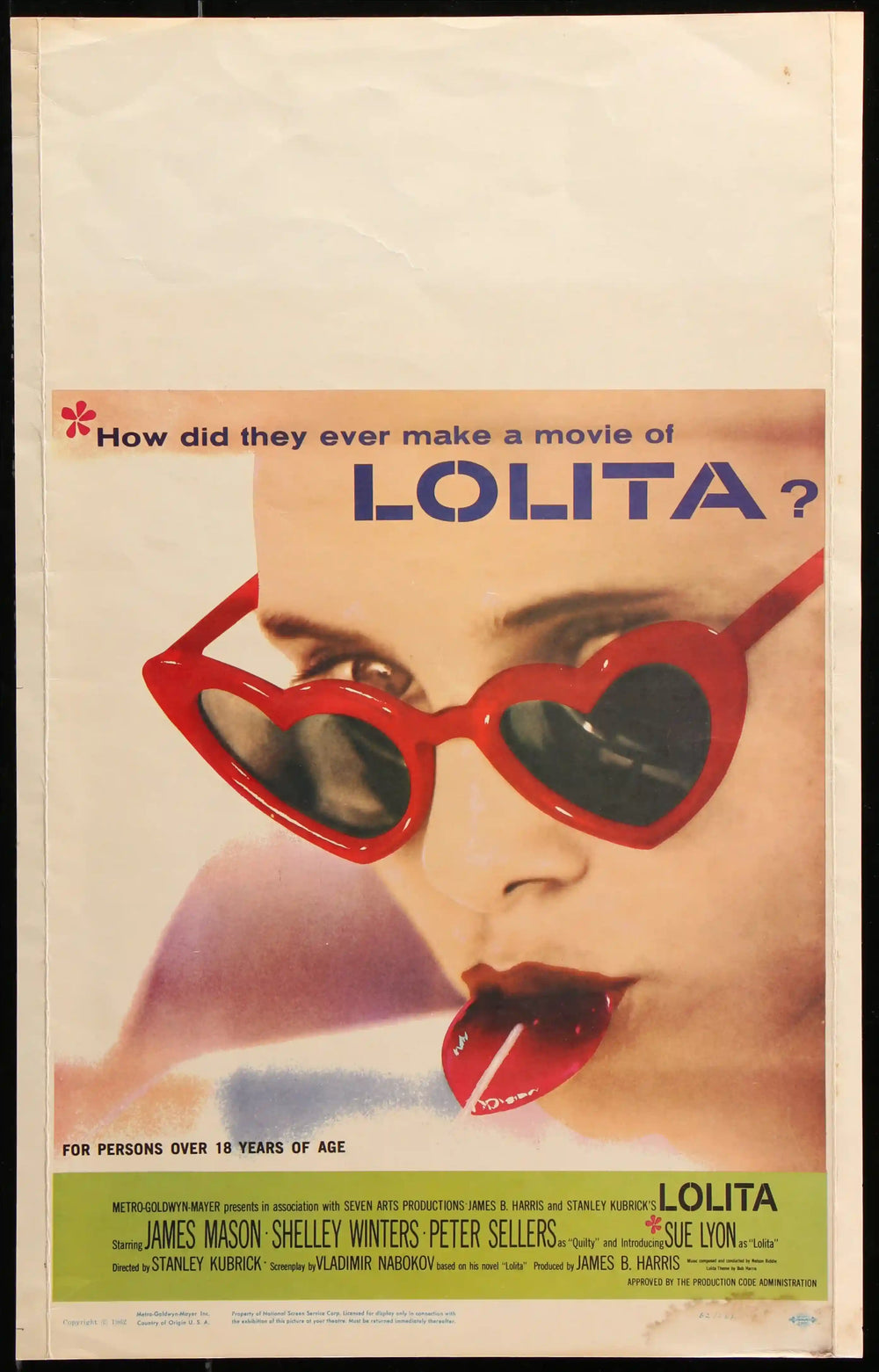 Lolita Original Vintage Movie Poster