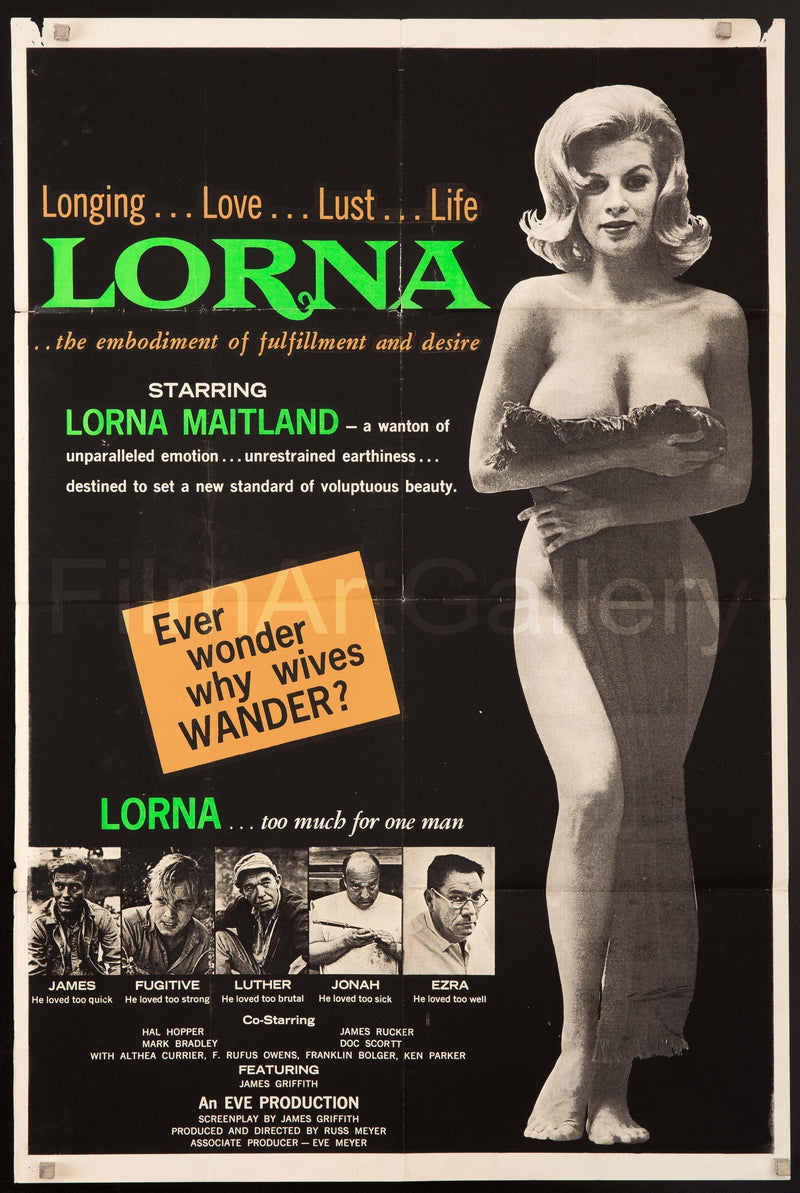 Lorna 1 Sheet (27x41) Original Vintage Movie Poster