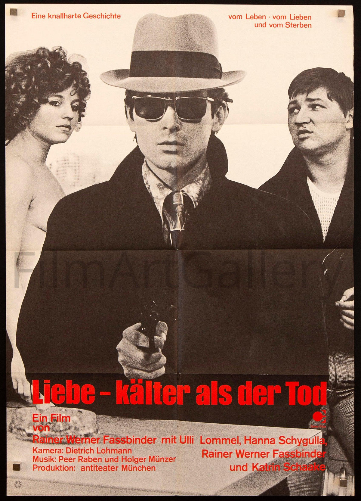 Love Is Colder Than Death Original Vintage Movie Poster