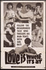 Love Is Where It's At Original Vintage Movie Poster