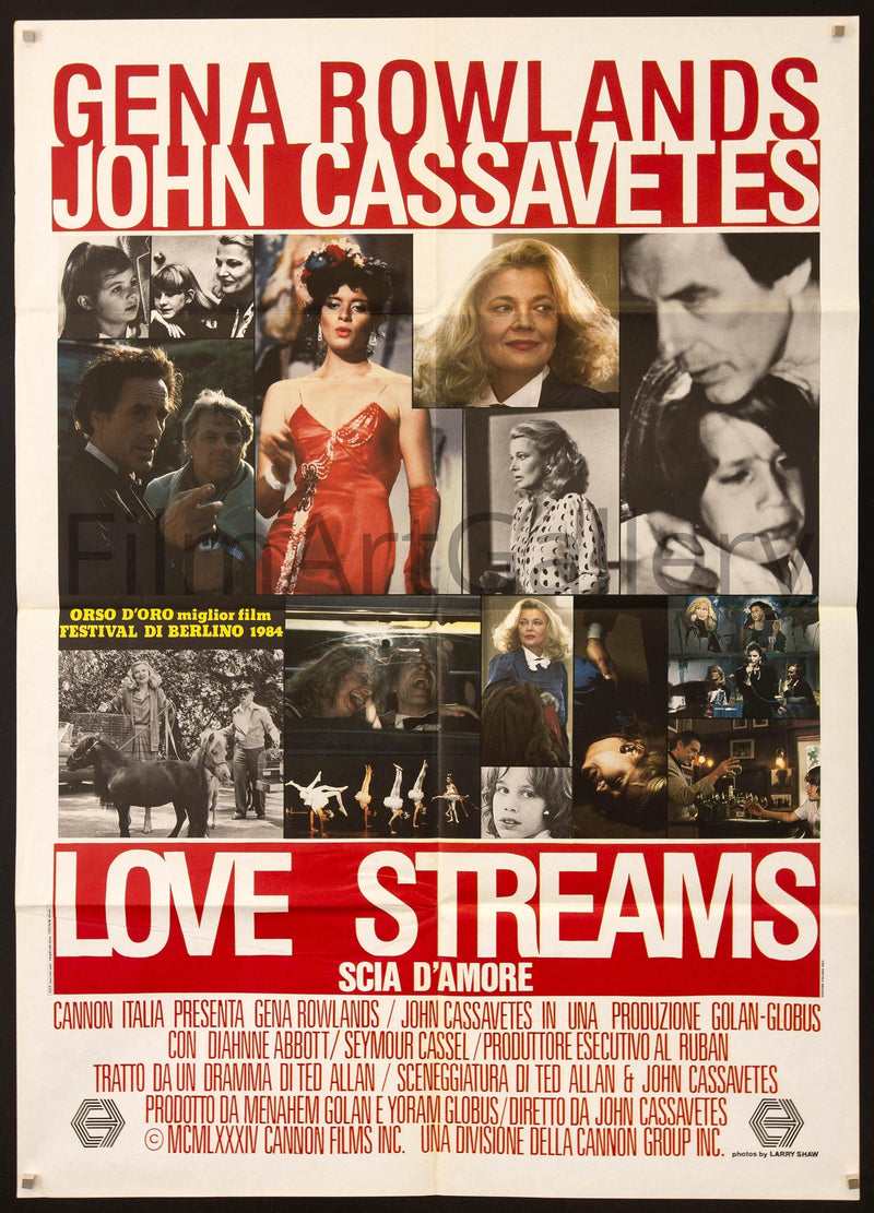 Love Streams Italian 2 Foglio (39x55) Original Vintage Movie Poster