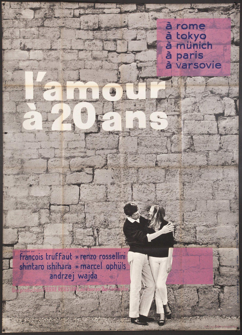 Love at Twenty (L'Amour A 20 Ans) French 1 panel (47x63) Original Vintage Movie Poster