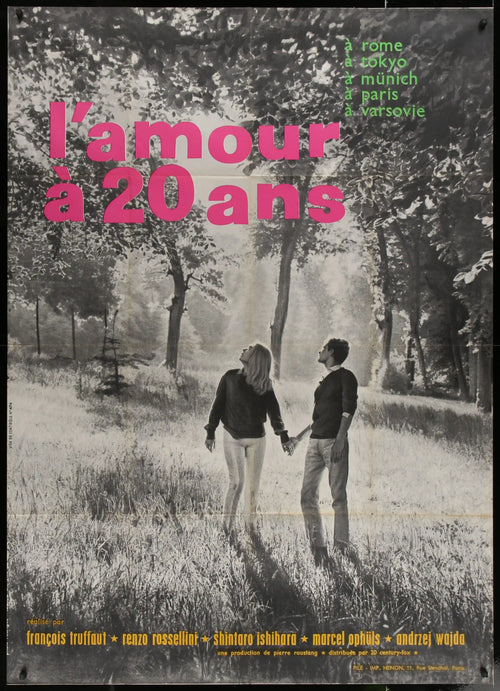 Love at Twenty (L'Amour A 20 Ans) Original Vintage Movie Poster