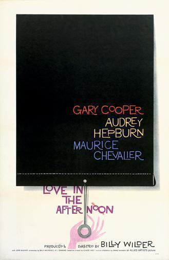 Love in the Afternoon 1 Sheet (27x41) Original Vintage Movie Poster