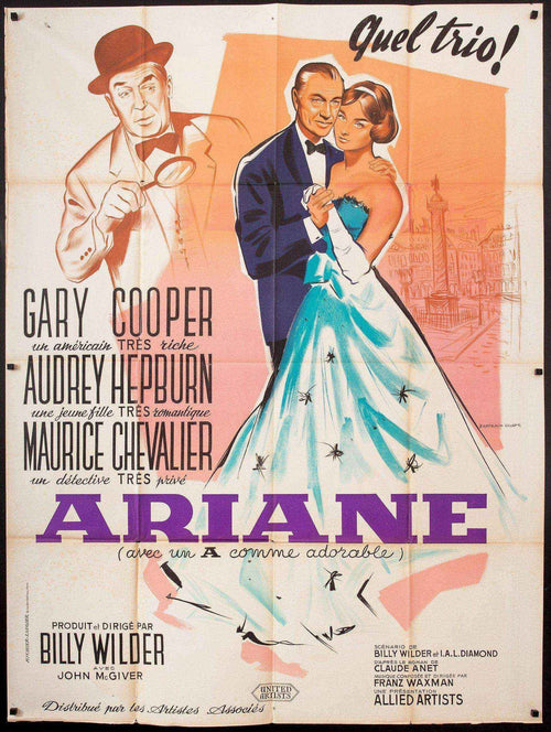 Love in the Afternoon Original Vintage Movie Poster