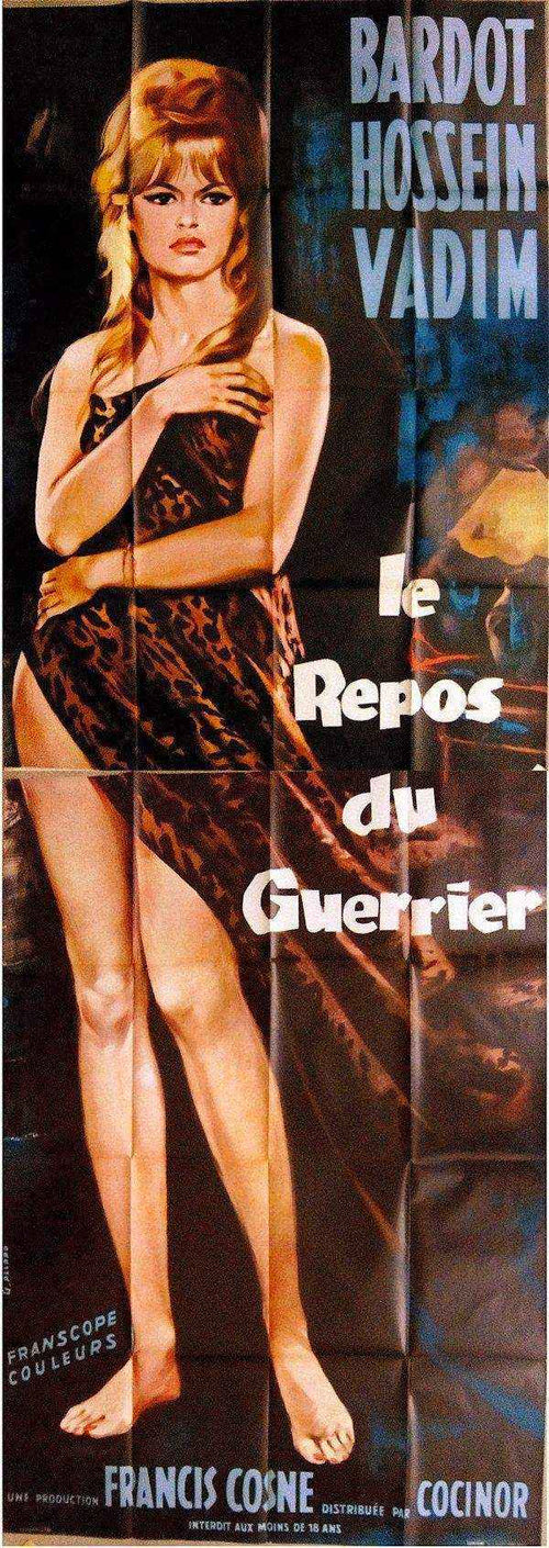 Love on a Pillow (Le Repos Du Guerrier) Original Vintage Movie Poster