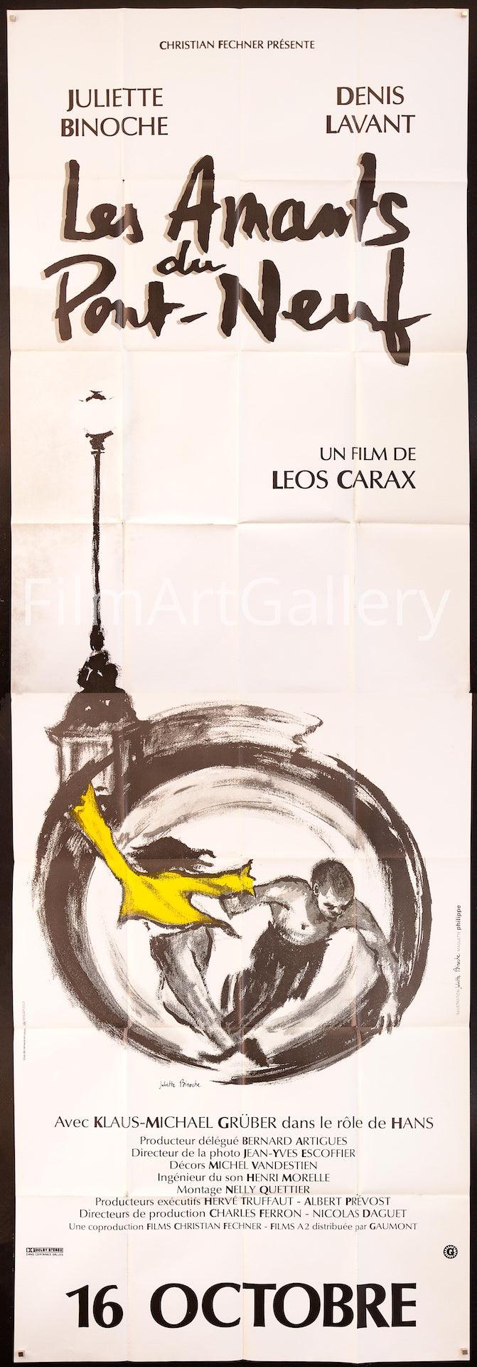 Lovers on the Bridge (Les Amants du Pont Neuf) Original Vintage Movie Poster