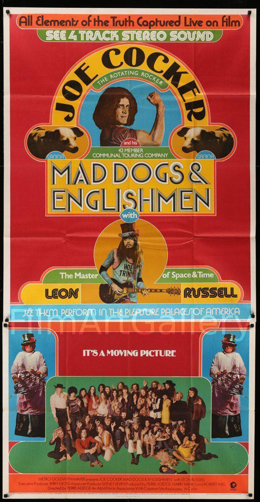 Mad Dogs and Englishmen 3 Sheet (41x81) Original Vintage Movie Poster