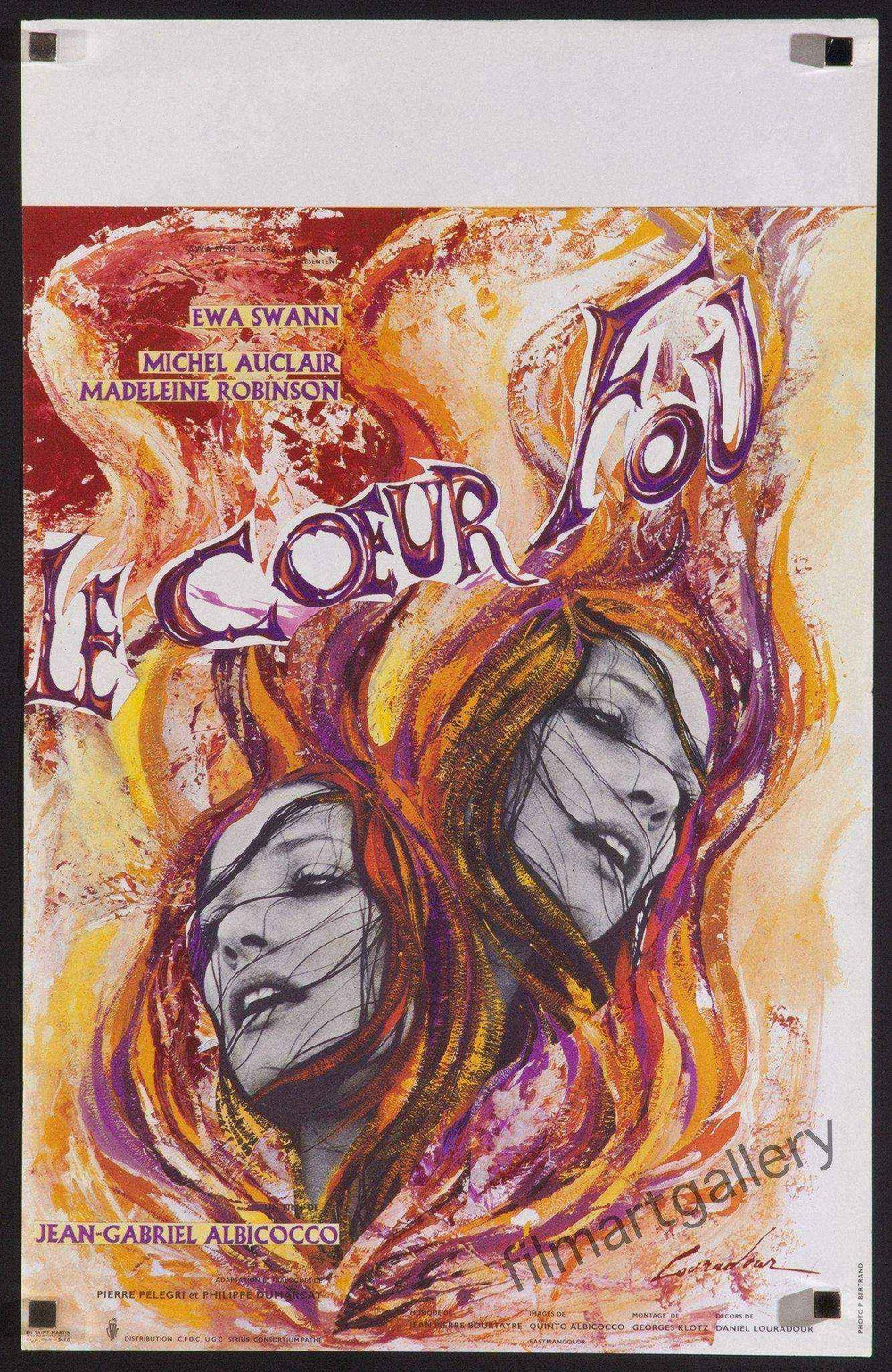 Mad Heart (Le Coeur Fou) Original Vintage Movie Poster