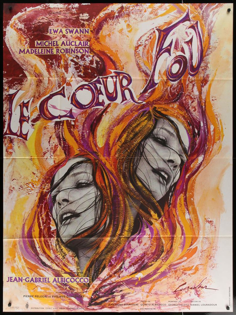 Mad Heart (Le Coeur Fou) Original Vintage Movie Poster
