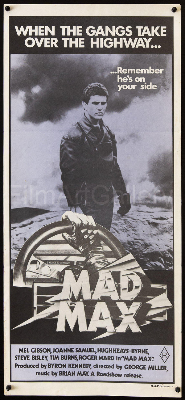 Mad Max Movie Poster 1979 Australian Daybill (13x30)