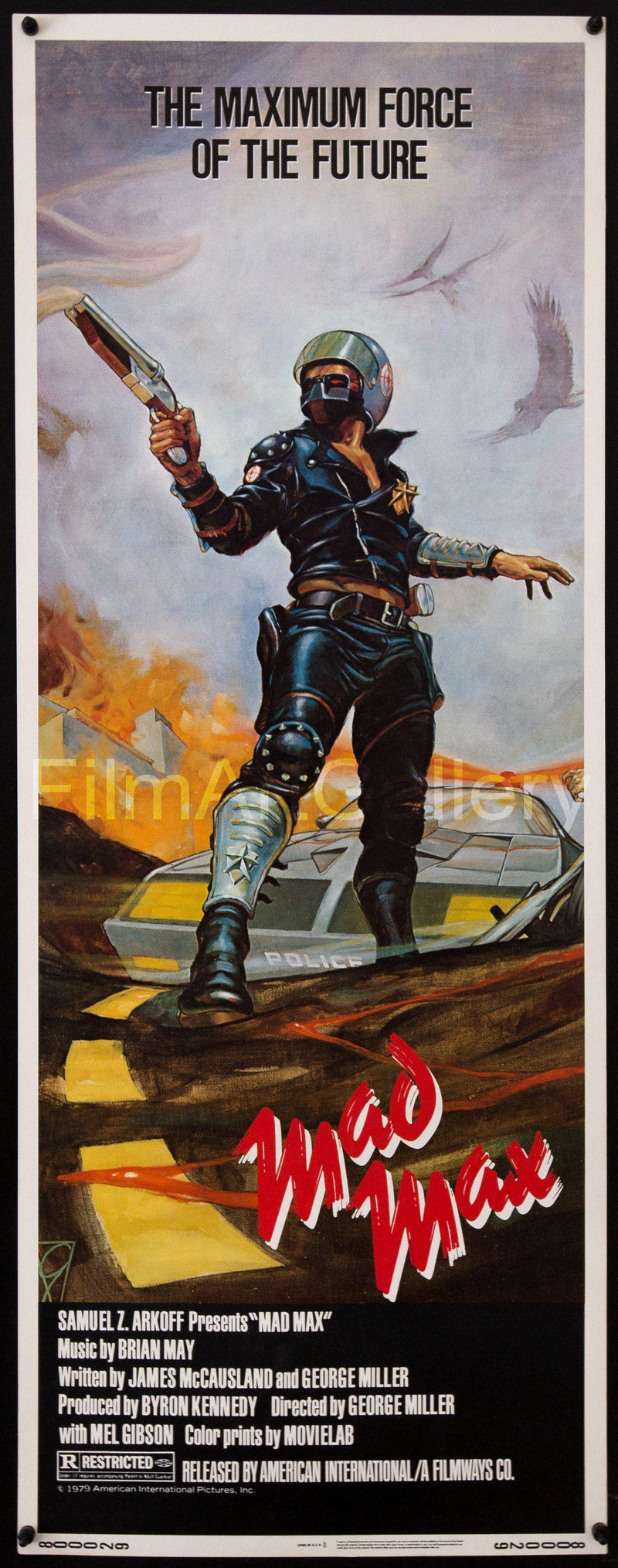Mad Max Insert (14x36) Original Vintage Movie Poster