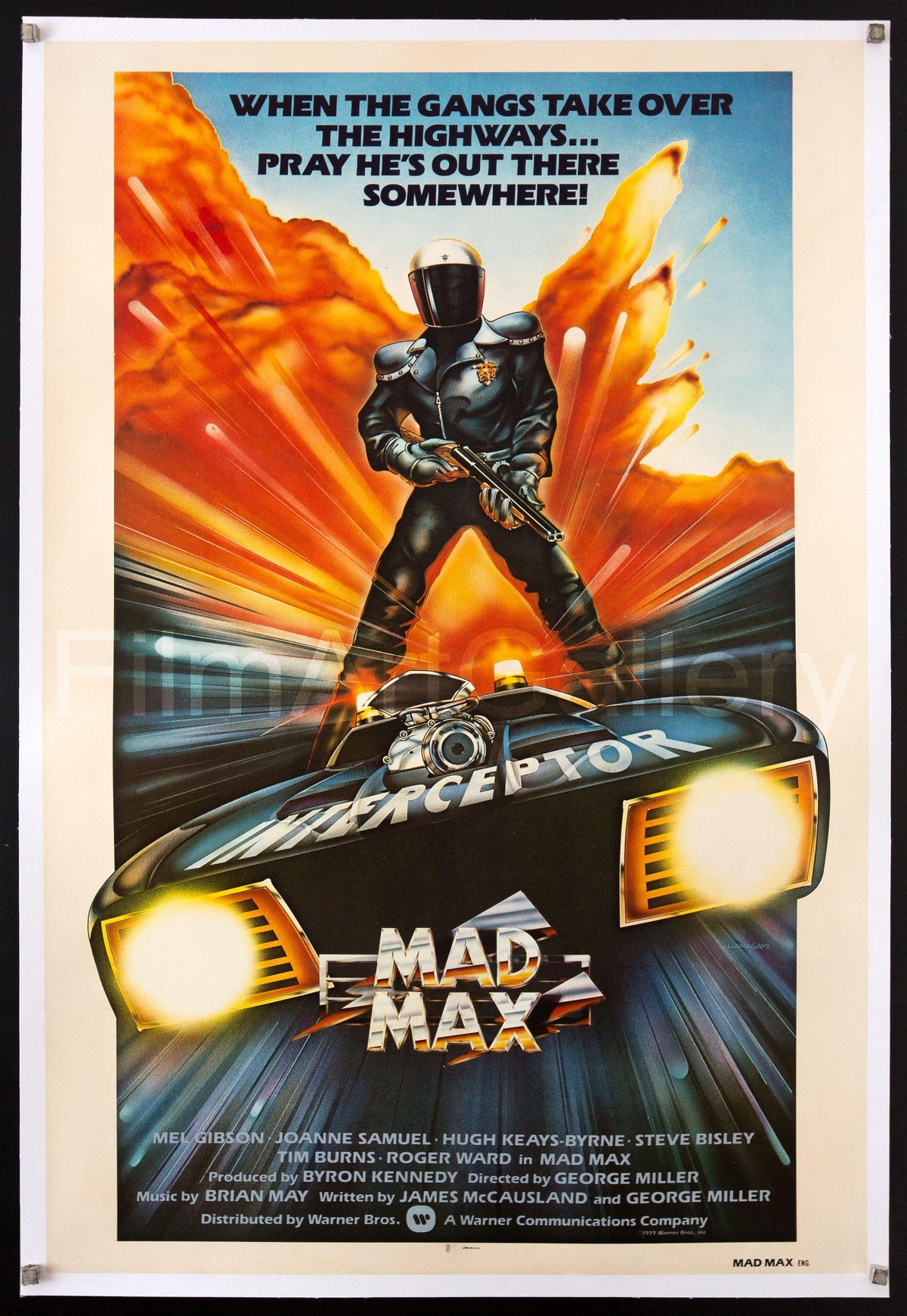 Mad Max Original Vintage Movie Poster