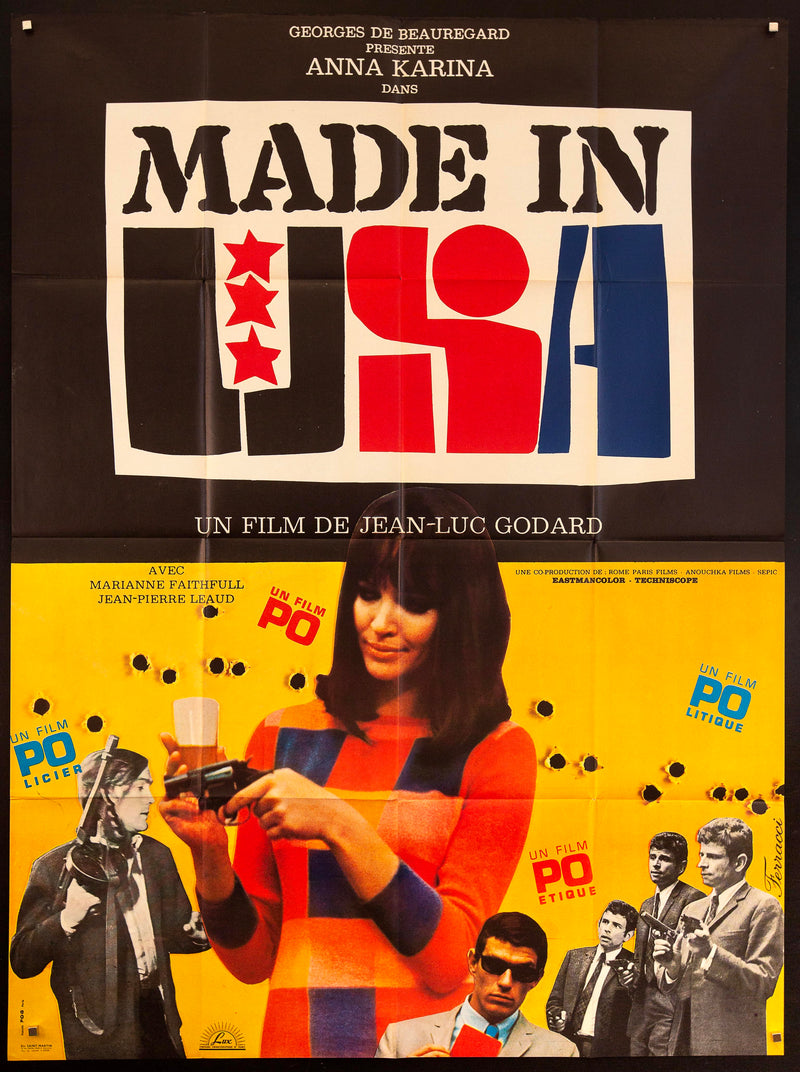 Made in USA French 1 panel (47x63) Original Vintage Movie Poster