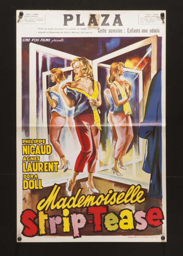 Mademoiselle Strip Tease Original Vintage Movie Poster