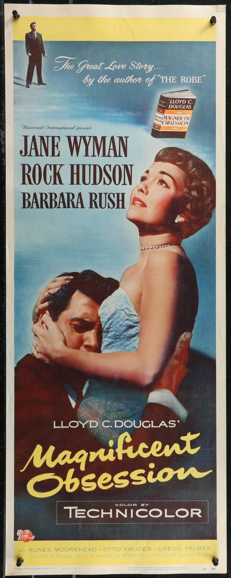 Magnificent Obsession Insert (14x36) Original Vintage Movie Poster