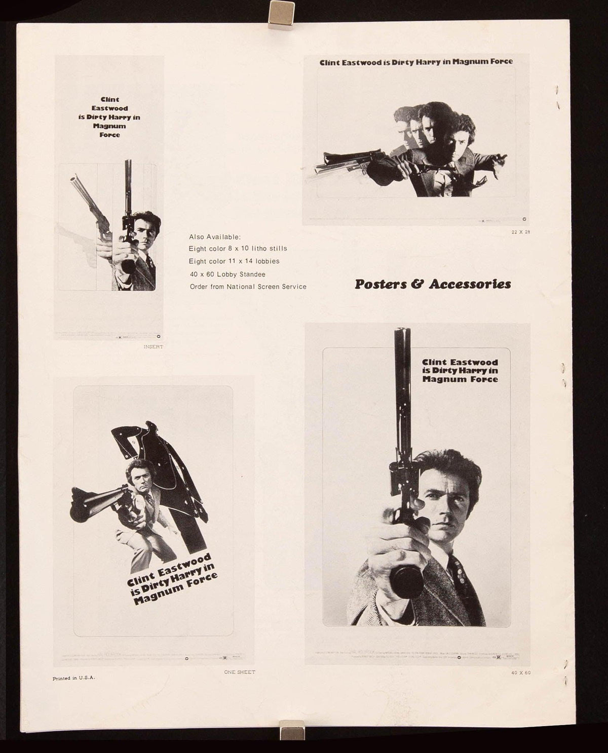 Magnum Force Original Vintage Movie Poster