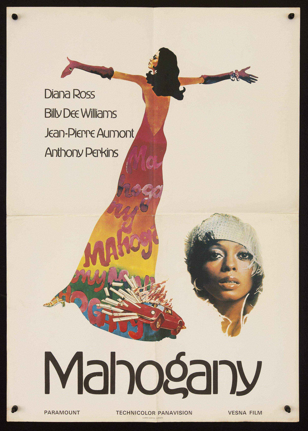 Mahogany Original Vintage Movie Poster