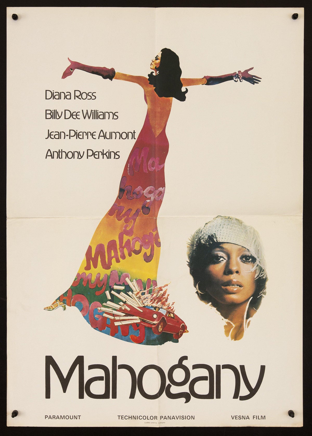 Mahogany Original Vintage Movie Poster