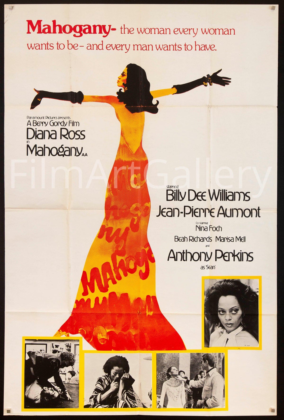 Mahogany Original Vintage Movie Poster