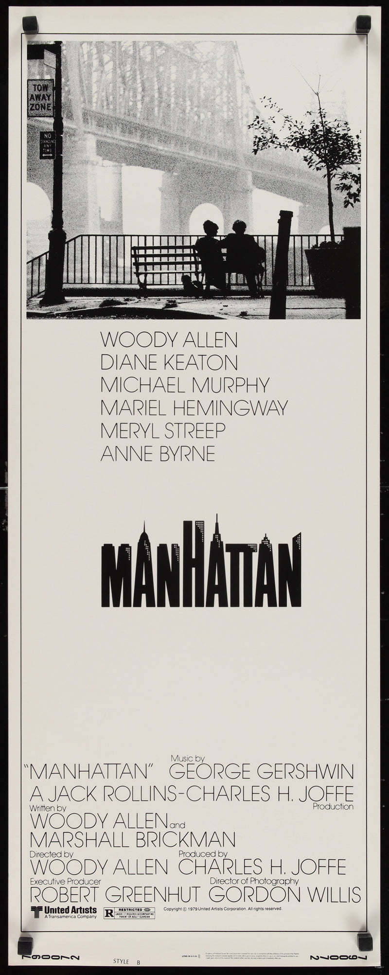 Manhattan Insert (14x36) Original Vintage Movie Poster