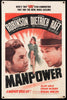 Manpower Original Vintage Movie Poster