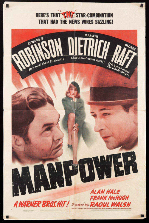 Manpower Original Vintage Movie Poster